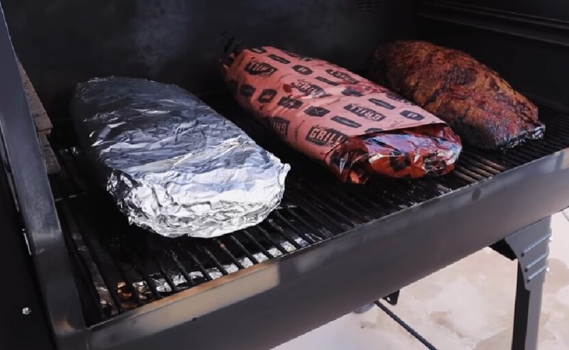 Brisket Different Wrapping Materials
